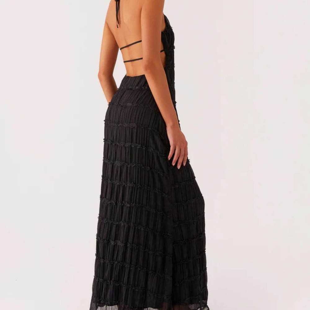 Peppermayo Black Backless Dress